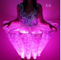 Multicolor change led light dress for show girl